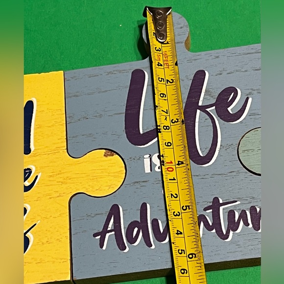 New Set of 3 Inspirational Interlocking Puzzle Pieces Table Top/Shelf Decor - Picture 15 of 16